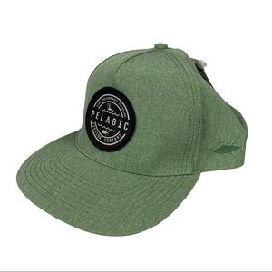 Pelagic deep sea snapback hat green